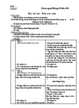 Kế hoạch dạy học Âm nhạc lớp 1 - Học kì II - Năm học 2013-2014